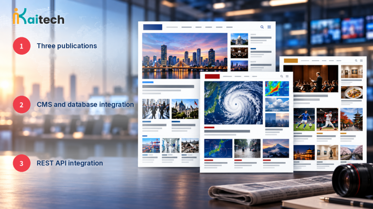 Digital News Site Build (Three Titles)